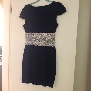 Amika Blue Lace Bodycon Dress